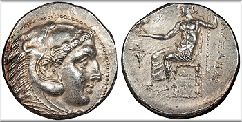 Featured Ancient Coin: Kings of Macedon   Alexander III (the Great) 336-323 B.C. Tetradrachm