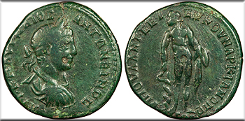 Featured Ancient Coin: Moesia  Markianopolis Elagabalus 218-222 A.D. Pentassarion