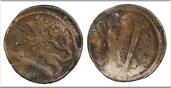 Featured Medieval Coin: BOHEMIA Albert V, of Austria; Albert II of Germany, the Magnanimous   1437-1439 Heller